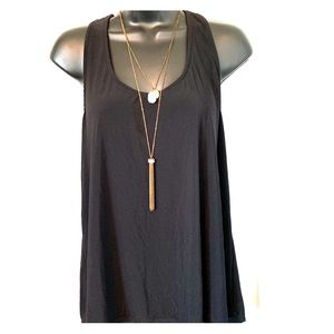 NWOT AUW black with gold tank top